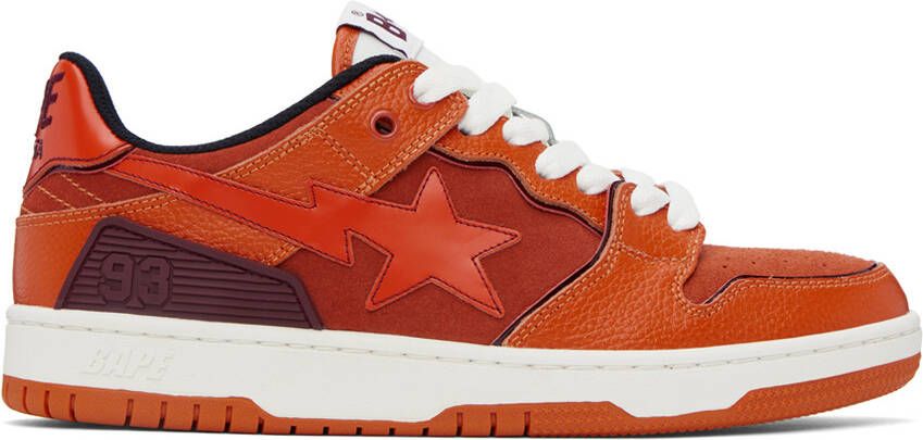 BAPE Orange Sk8 Sta #2 Sneakers
