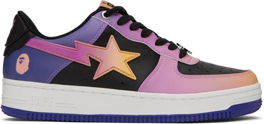 BAPE Purple & Black STA #7 M2 Sneakers - Picture 4