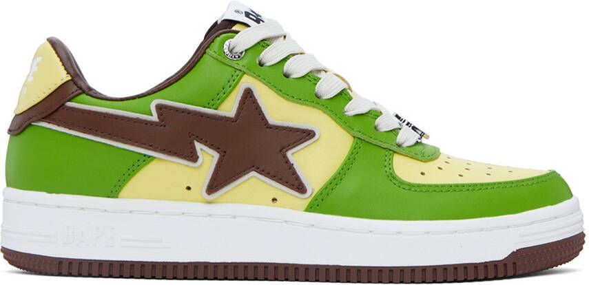 BAPE SSENSE Exclusive Green Sta Sneakers - Picture 5