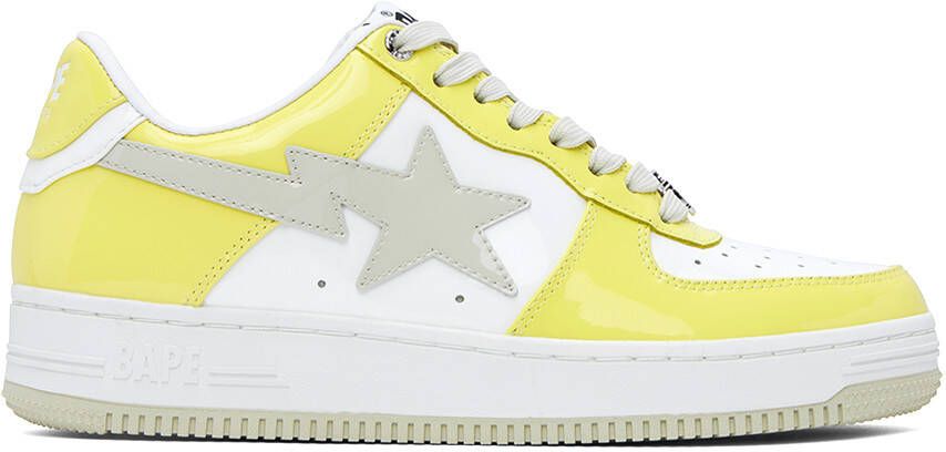 BAPE SSENSE Exclusive Yellow Sta Sneakers - Picture 6