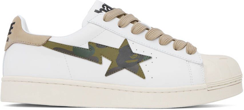 BAPE White Skull Sta M1 Sneakers - Picture 5