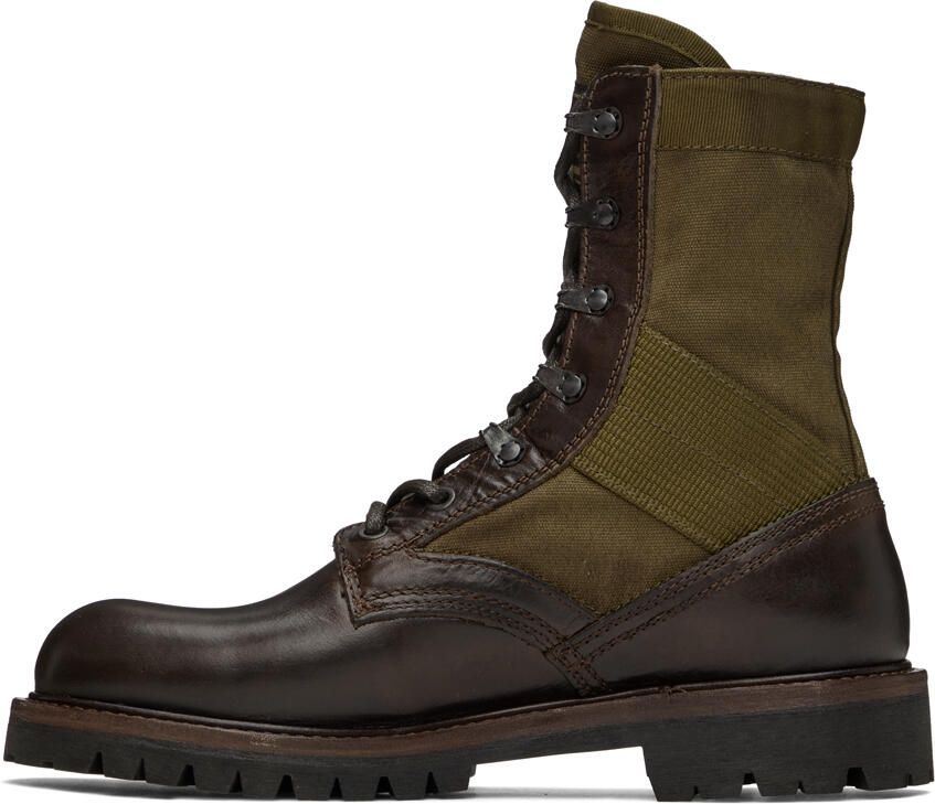 Belstaff Khaki Trooper Boots - Picture 3