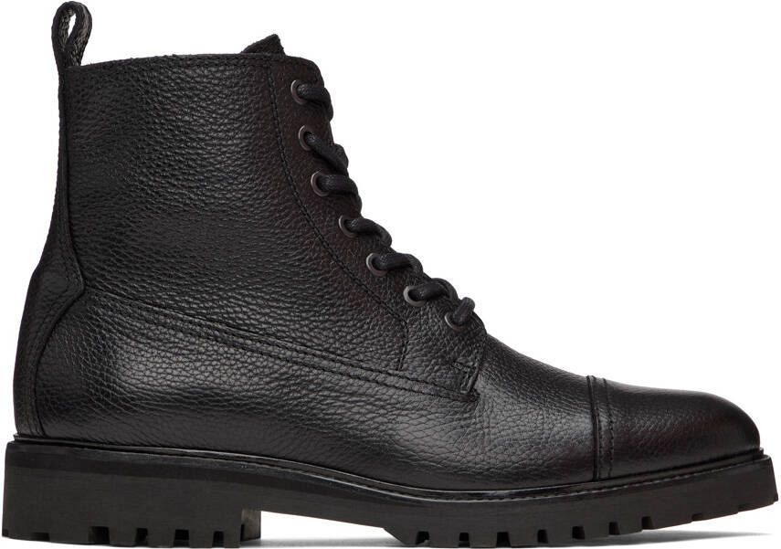 Belstaff Black Alperton Boots - Picture 5