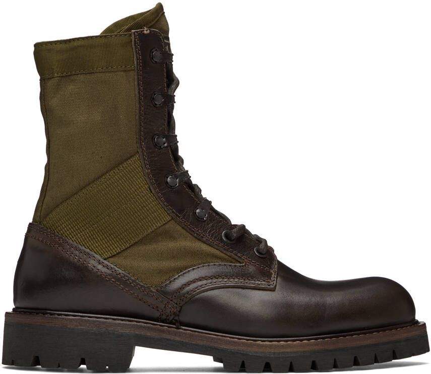 Belstaff Khaki Trooper Boots - Picture 5