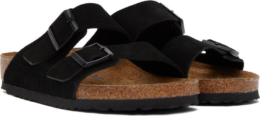 Birkenstock Black Regular Soft Footbed Arizona Sandals - Picture 2