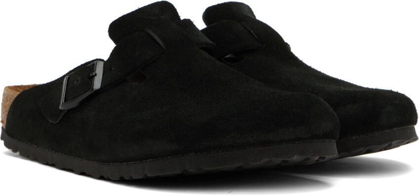 Birkenstock Black Boston Soft Footbed Loafers - Picture 2