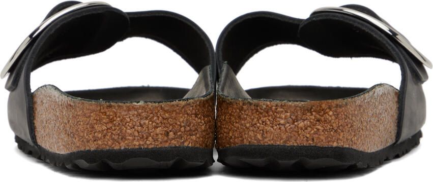 Birkenstock Black Narrow Madrid Big Buckle Sandals