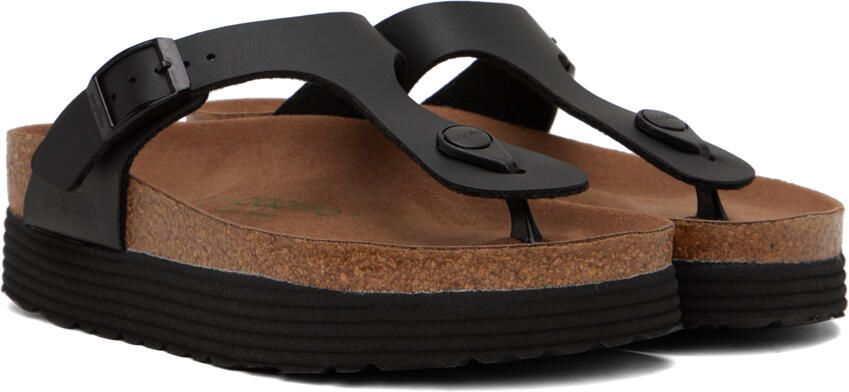 Birkenstock Black Papillio Gizeh Platform Sandals - Picture 2