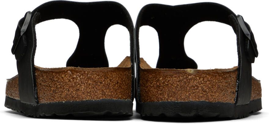 Birkenstock Black Regular Gizeh Sandals