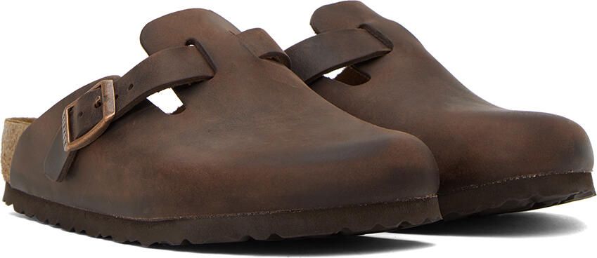 Birkenstock Brown Regular Boston Clogs - Picture 2