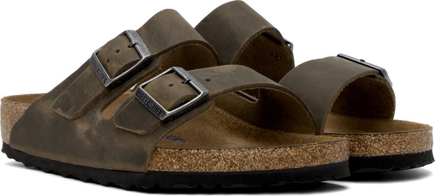 Birkenstock Brown Regular Arizona Soft Footbed Sandals - Picture 2
