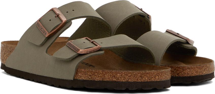 Birkenstock Taupe Regular Arizona Sandals - Picture 2