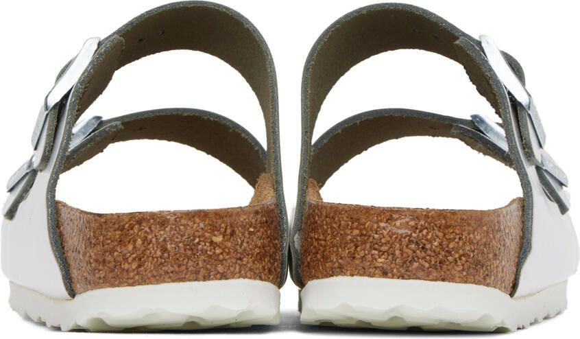 Birkenstock Silver Arizona Soft Footbed Sandals