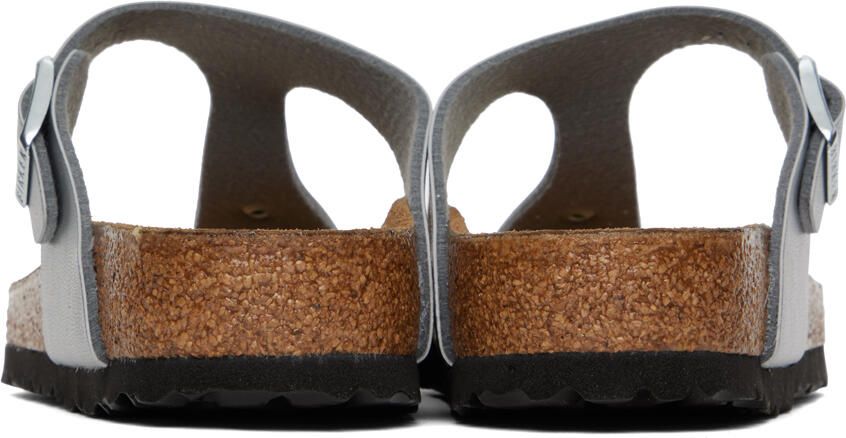 Birkenstock Silver Regular Gizeh Sandals - Picture 2