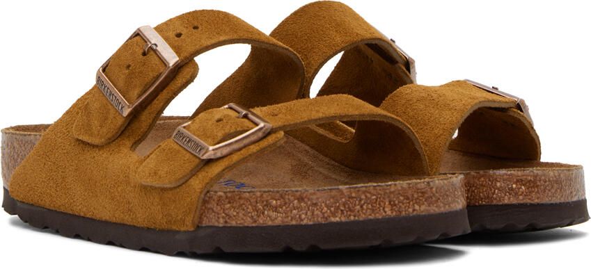 Birkenstock Tan Regular Arizona Soft Footbed Sandals - Picture 2
