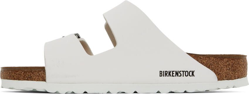 Birkenstock White Regular Arizona Sandals - Picture 4