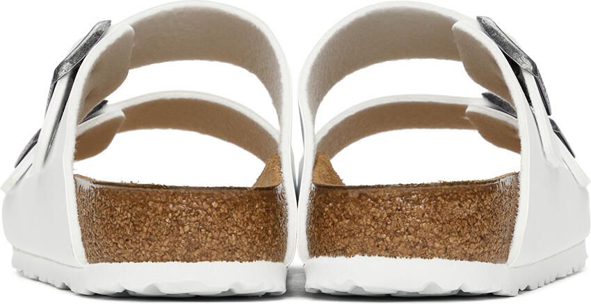 Birkenstock White Regular Birko-Flor Arizona Sandals - Picture 2