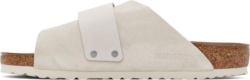 Birkenstock White Regular Kyoto Sandals - Picture 4