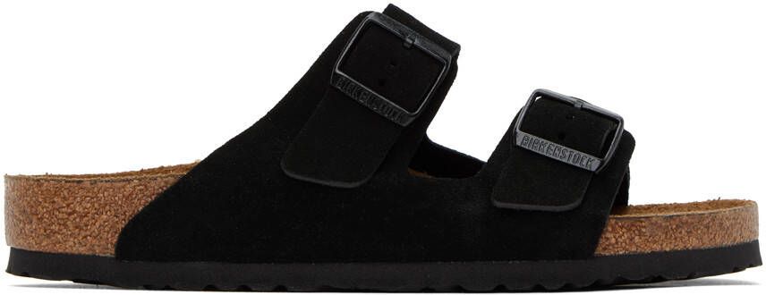 Birkenstock Black Regular Soft Footbed Arizona Sandals - Picture 5