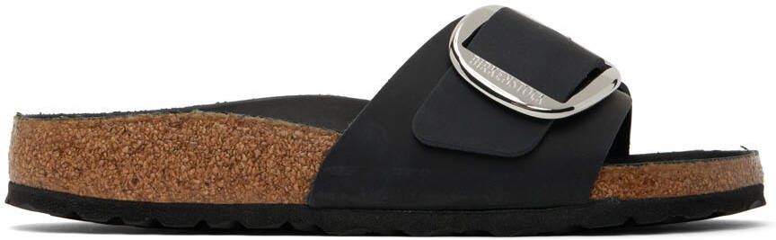 Birkenstock Black Narrow Madrid Big Buckle Sandals - Picture 6