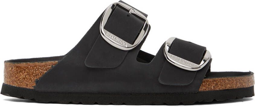 Birkenstock Black Narrow Arizona Big Buckle Sandals