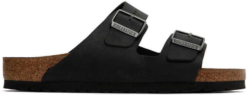 Birkenstock Black Regular Arizona Soft Footbed Sandals