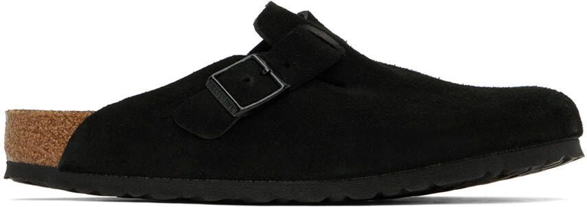 Birkenstock Black Regular Boston Soft Footbed Clogs