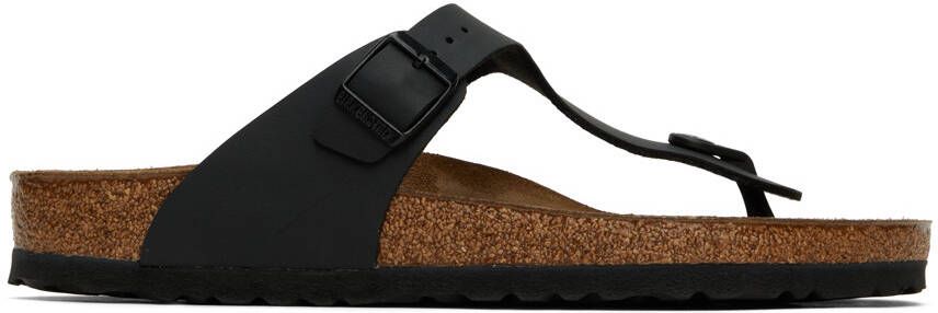 Birkenstock Black Regular Gizeh Sandals - Picture 5