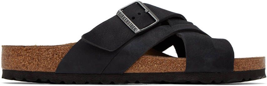 Birkenstock Black Regular Lugano Sandals