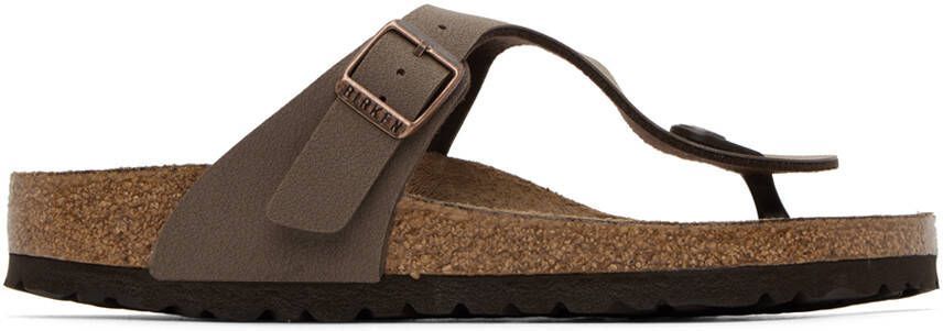 Birkenstock Brown Narrow Gizeh Sandals