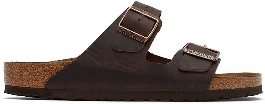 Birkenstock Brown Regular Arizona Soft Footbed Sandals - Picture 5