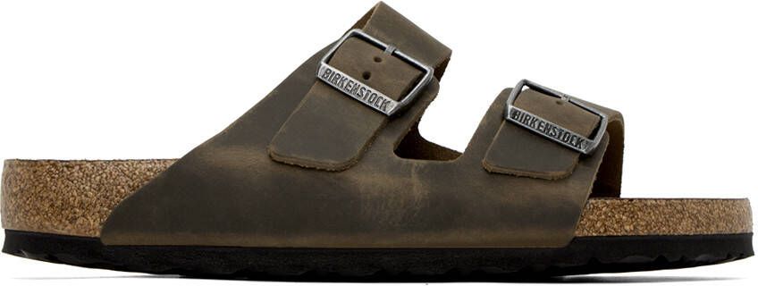 Birkenstock Brown Regular Arizona Soft Footbed Sandals - Picture 5