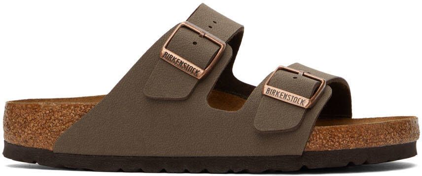 Birkenstock Brown Regular Birkibuc Arizona Sandals