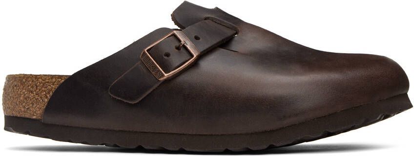 Birkenstock Brown Regular Boston Clogs