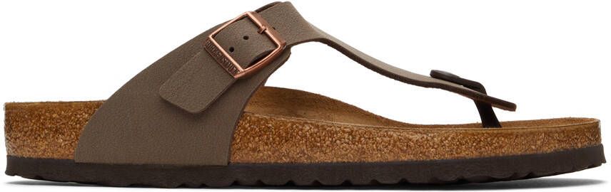 Birkenstock Brown Regular Gizeh Sandals - Picture 5