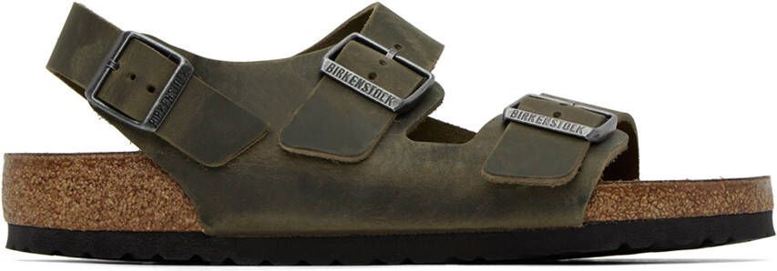 Birkenstock Brown Regular Milano Sandals - Picture 5