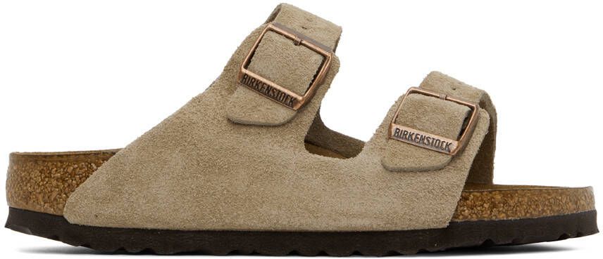 Birkenstock Taupe Narrow Arizona Sandals