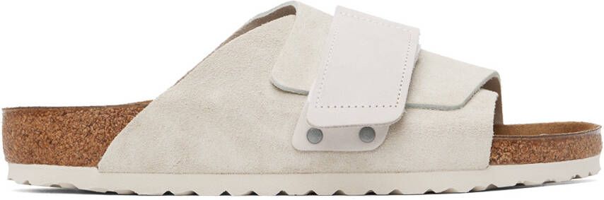 Birkenstock White Regular Kyoto Sandals - Picture 5
