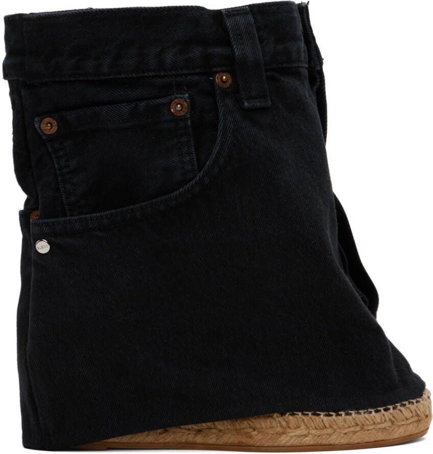 Bless Black Jeansheels Wedge Heels