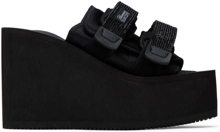 Blumarine Black Suicoke Edition Moto Heeled Sandals - Picture 4