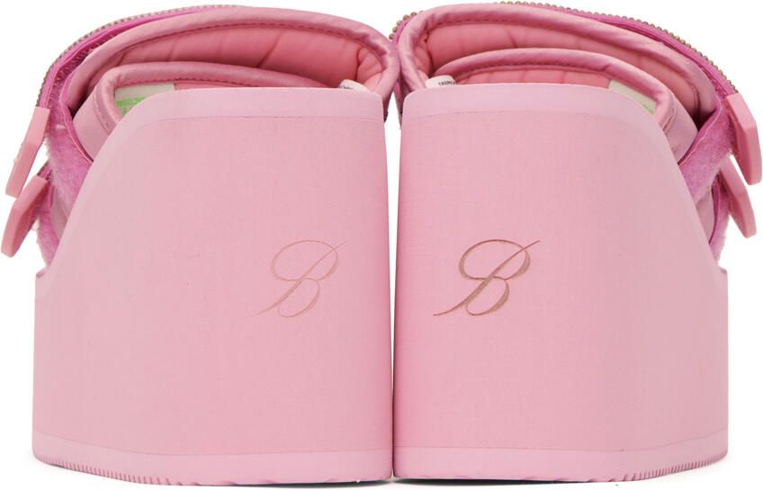 Blumarine Pink Suicoke Edition MOTO-Cab Heeled Sandals