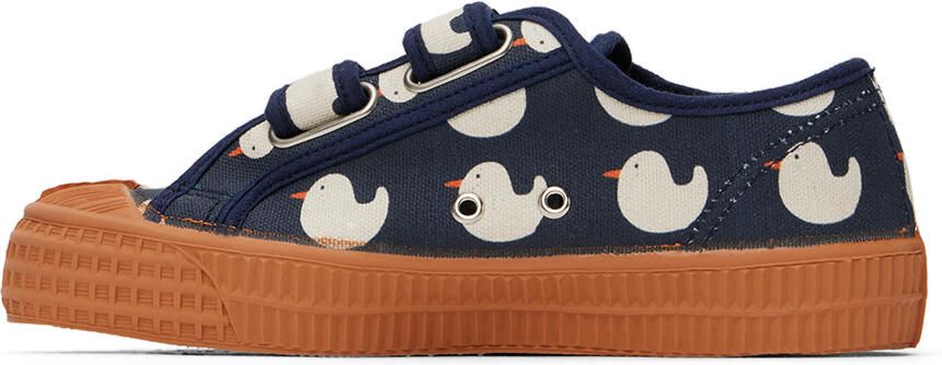 Bobo Choses Kids Navy Rubber Duck All Over Sneakers - Picture 3