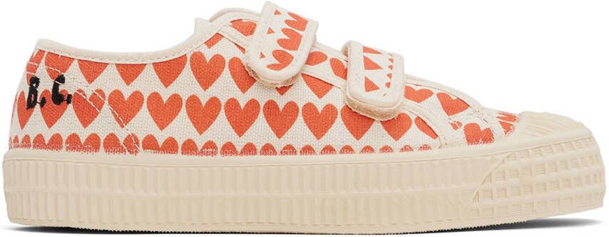 Bobo Choses Kids Beige Hearts Sneakers - Picture 5