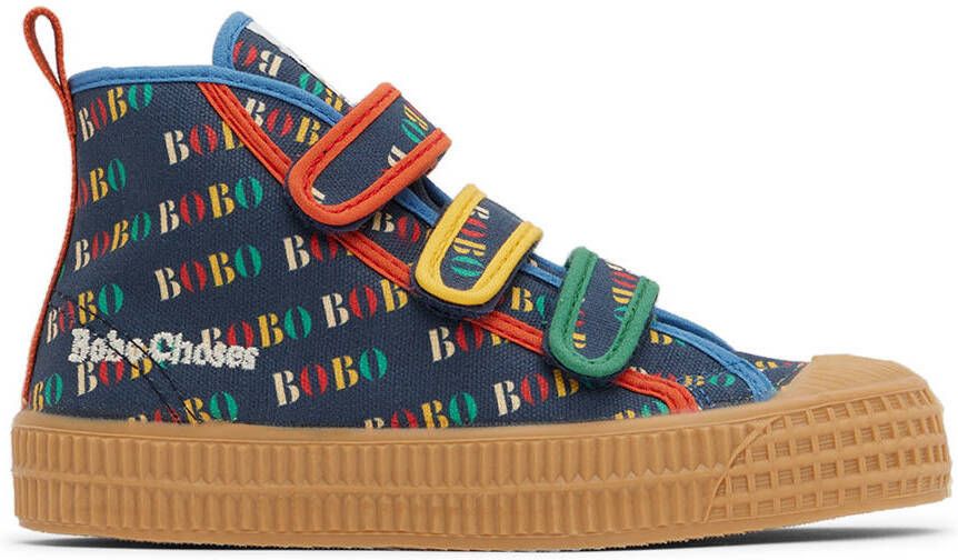 Bobo Choses Kids Beige Hearts Sneakers - Picture 4