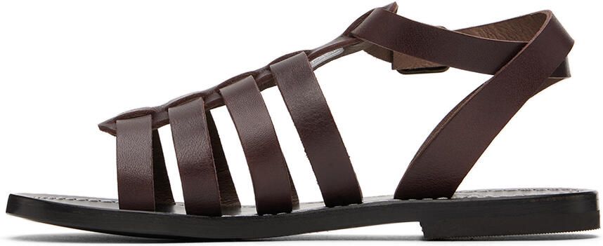 Bonpoint Kids Brown Frama Sandals - Picture 4