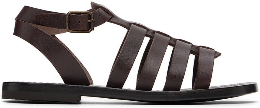 Bonpoint Kids Brown Frama Sandals - Picture 5