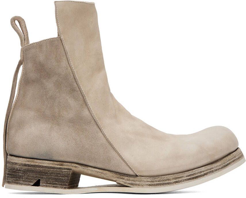 Boris Bidjan Saberi Beige Boot 1 Boots - Picture 4