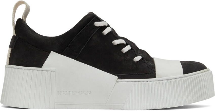 Boris Bidjan Saberi Black & Off-White Suede Bamba 2.1 Sneakers - Picture 5