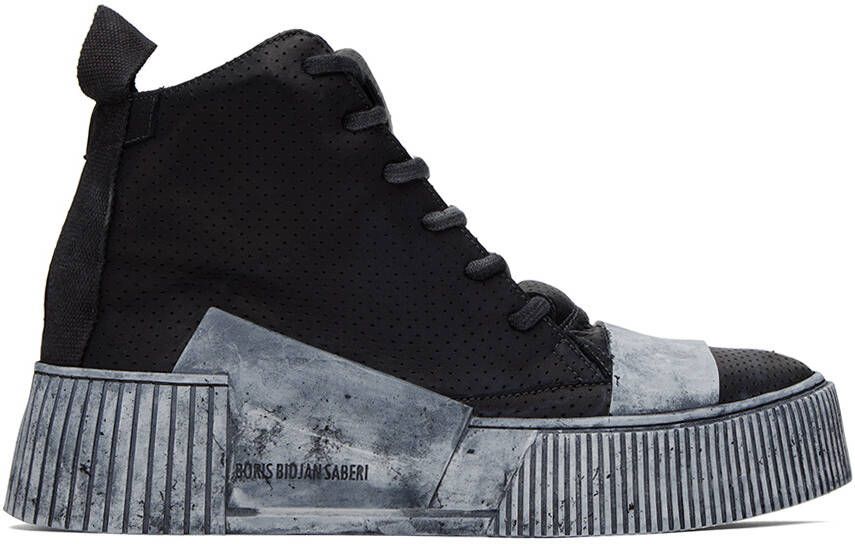 Boris Bidjan Saberi Black Bamba 1.1 Sneakers - Picture 5