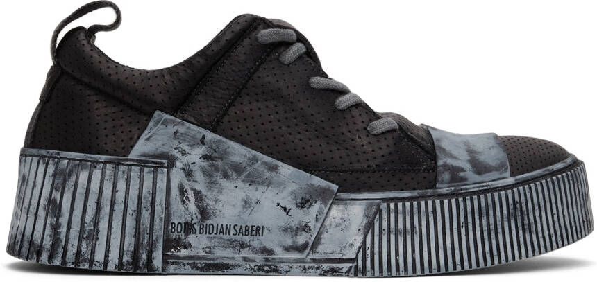 Boris Bidjan Saberi Black Bamba 2.1 Sneakers - Picture 4